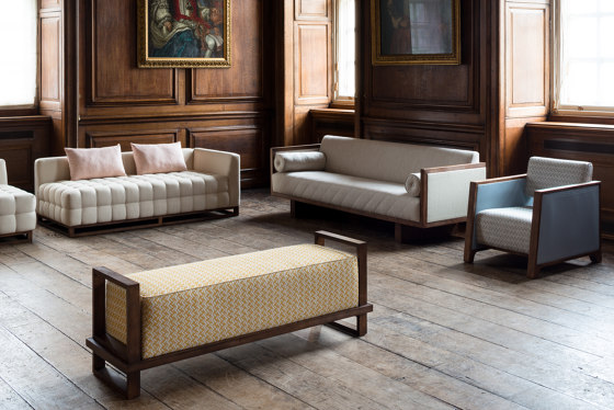 Uley Modular Sofa - Ottoman | Poufs | Harris & Harris