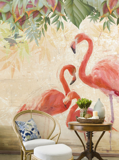 Flamingos party | Wall coverings / wallpapers | WallPepper/ Group