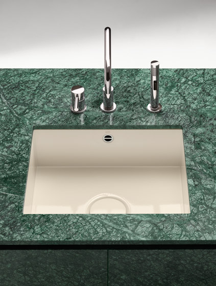Kitchen sink in glazed steel - Single sink | Kitchen sinks | Dornbracht