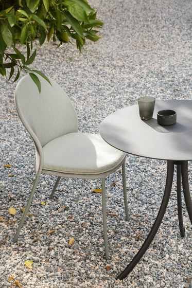 Bistro Outdoor  pied de table avec dessus elliptique | Tables de bistrot | Expormim