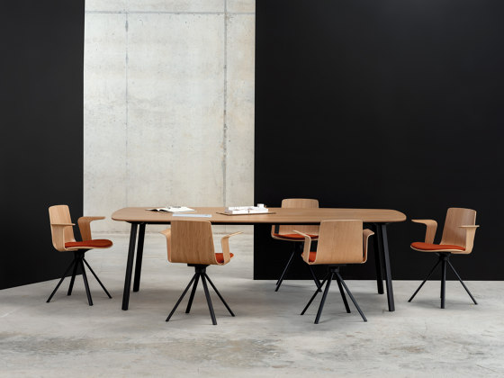 LTS System table wooden legs | Contract tables | ENEA