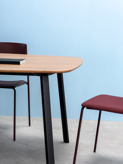 Table LTS System avec pieds en bois | Tables hautes | ENEA