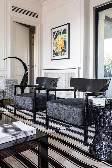 Cara Mat Noir/Anthracite | Fauteuils | Kartell