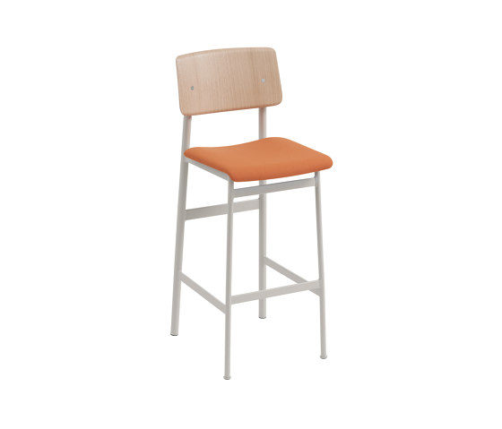 Loft Bar Stool - Oak/Grey | Tabourets de bar | Muuto