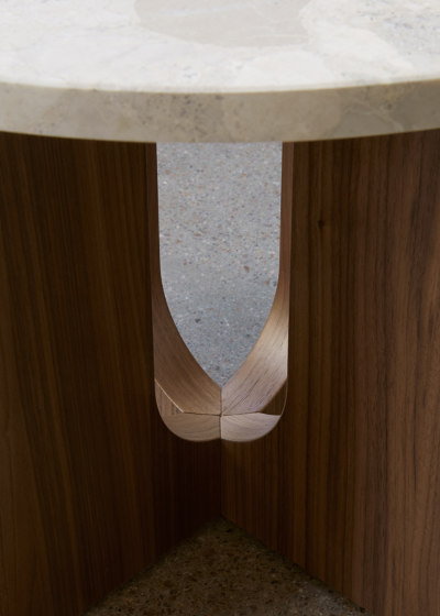 Androgyne Lounge Table, Dark Stained Oak | Kunis Breccia | Coffee tables | Audo Copenhagen