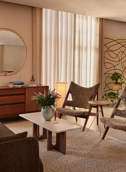 Knittin Lounge Chair, Walnut | Dakar 0842 | Sessel | Audo Copenhagen