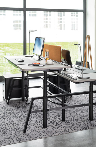 etio dual workspace electrically height-adjustable | Mesas contract | Wiesner-Hager