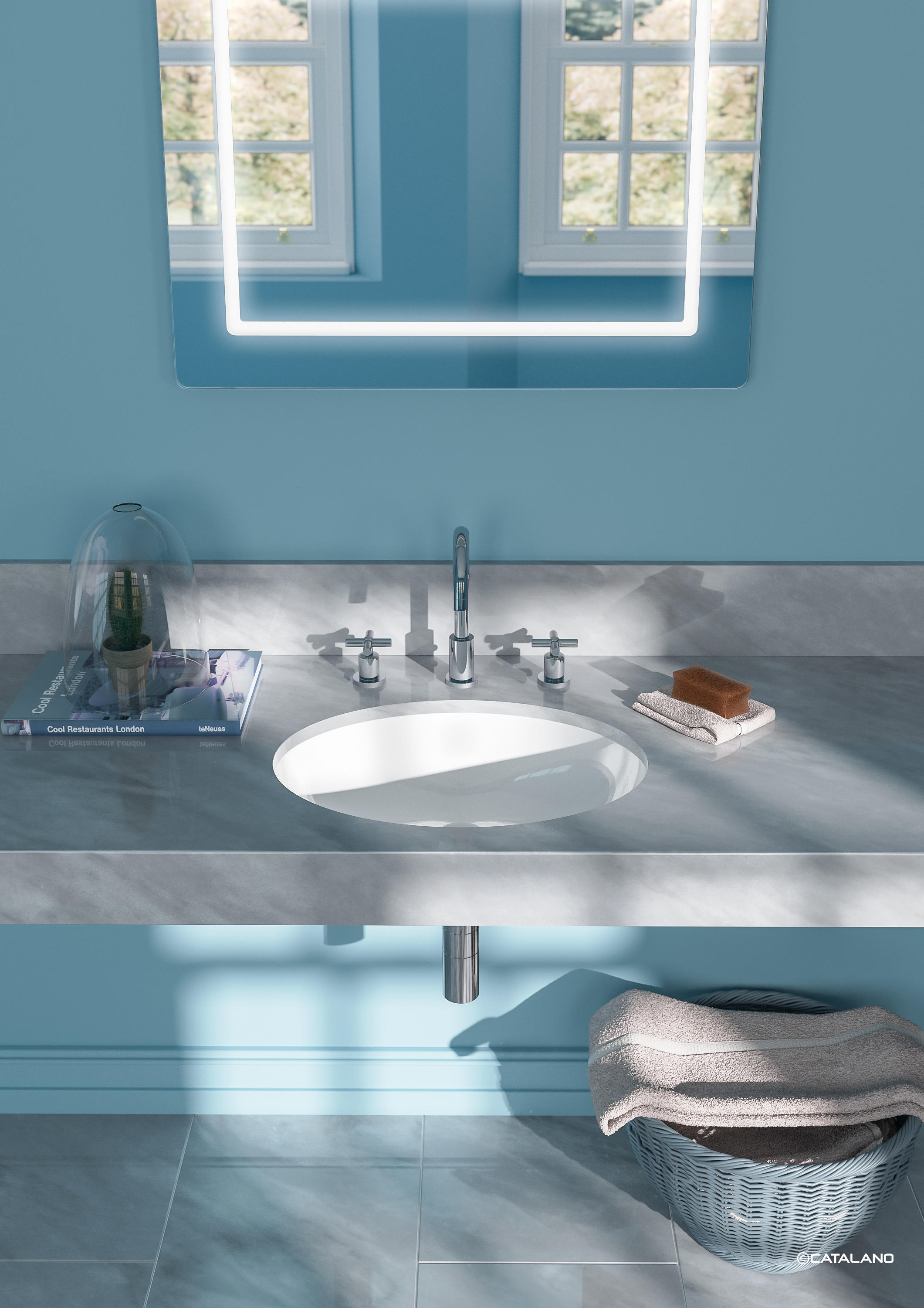 Ceramica Catalano: ceramic washbasins and sanitary fittings