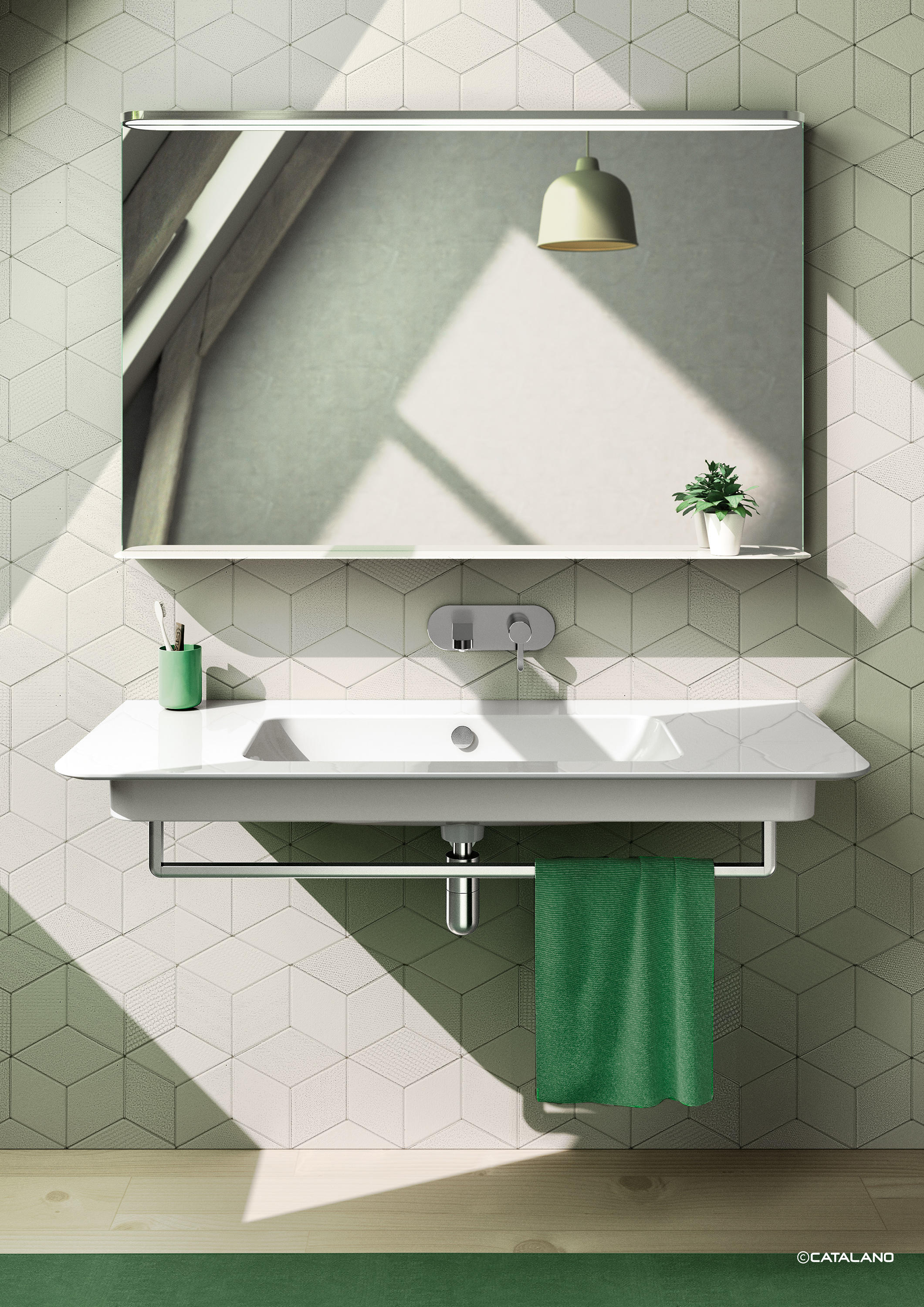 Green range: countertop washbasins - Ceramica Catalano