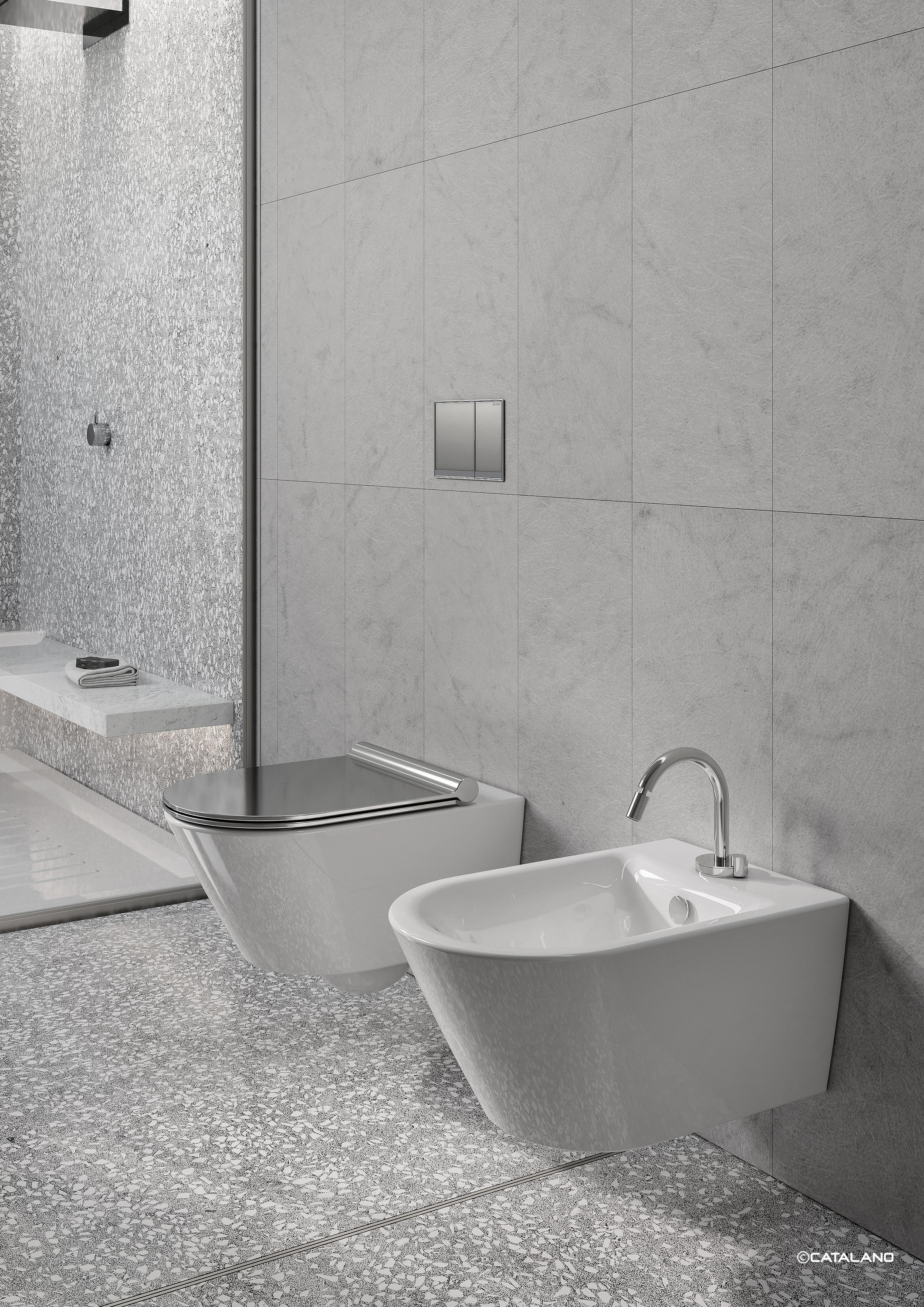 Wall-hung washbasins - Ceramica Catalano