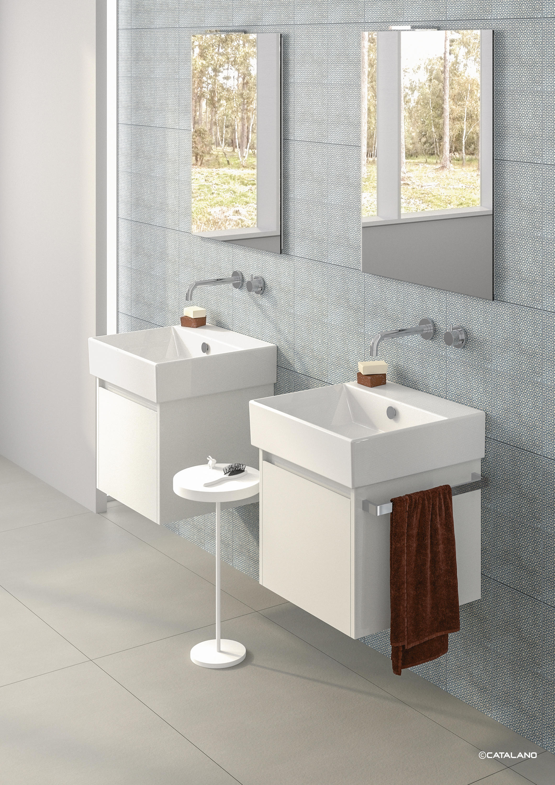PREMIUM 40X32 - Wash basins from Ceramica Catalano