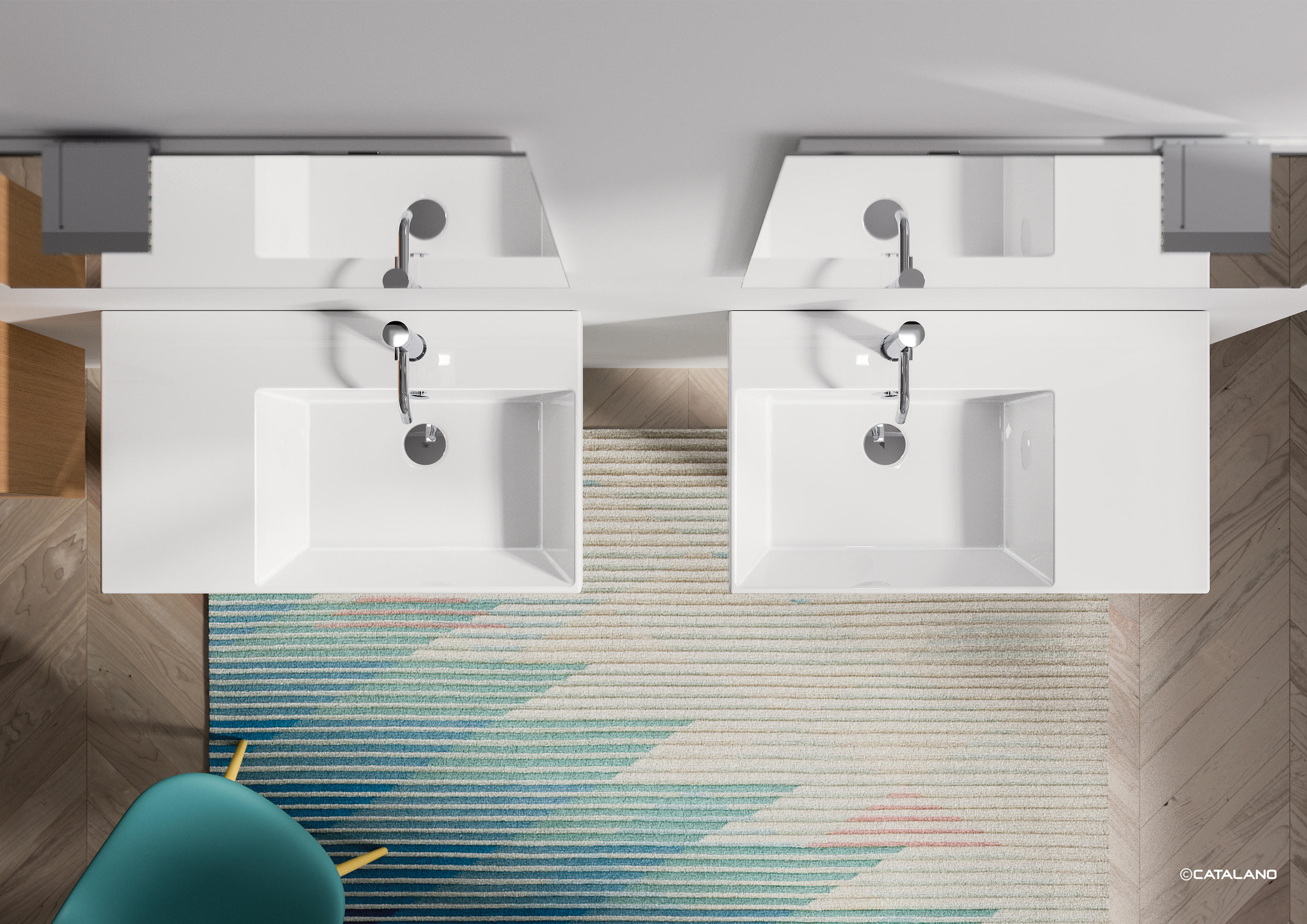 PREMIUM 40X32 - Wash basins from Ceramica Catalano