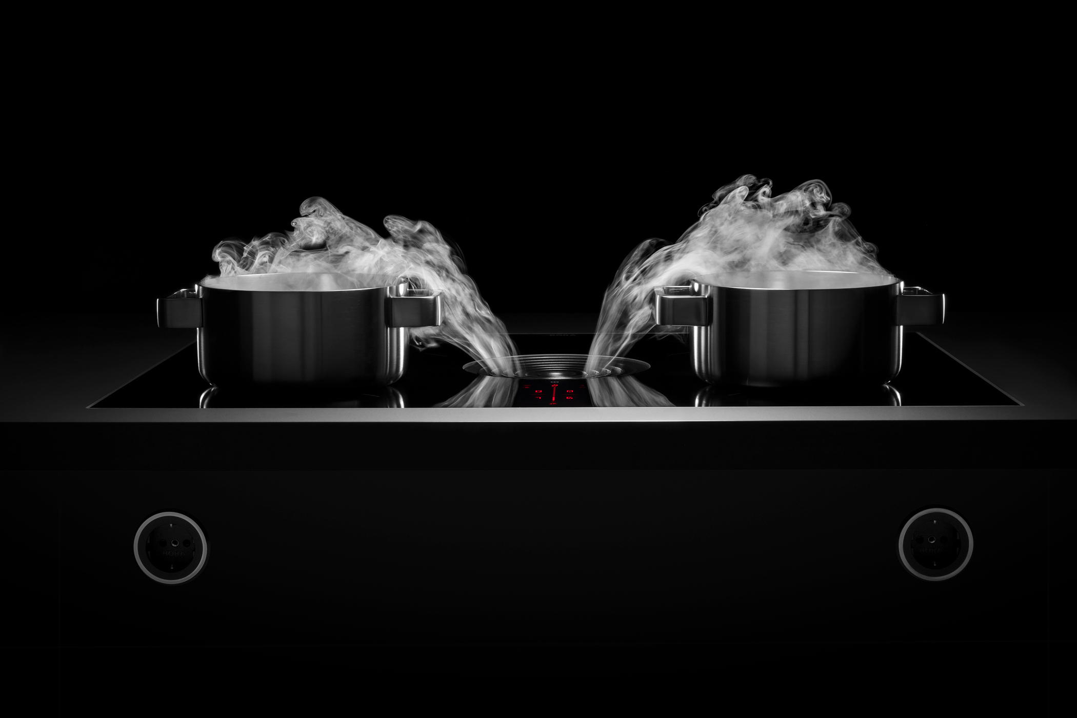 Bora Basic: placa de cocina con extractor de humo