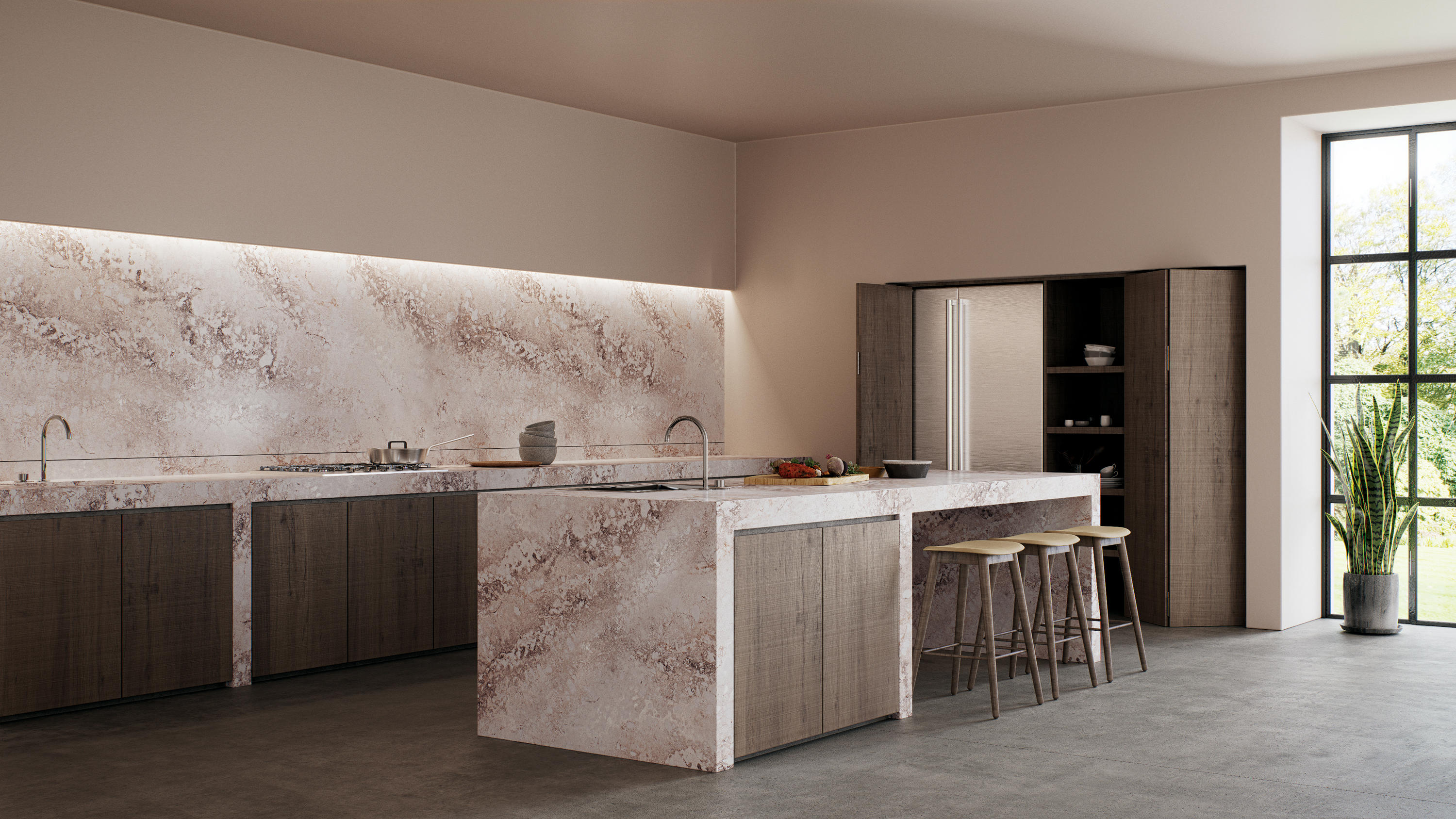 Raw Concrete Mineral Composite Panels From Caesarstone Architonic