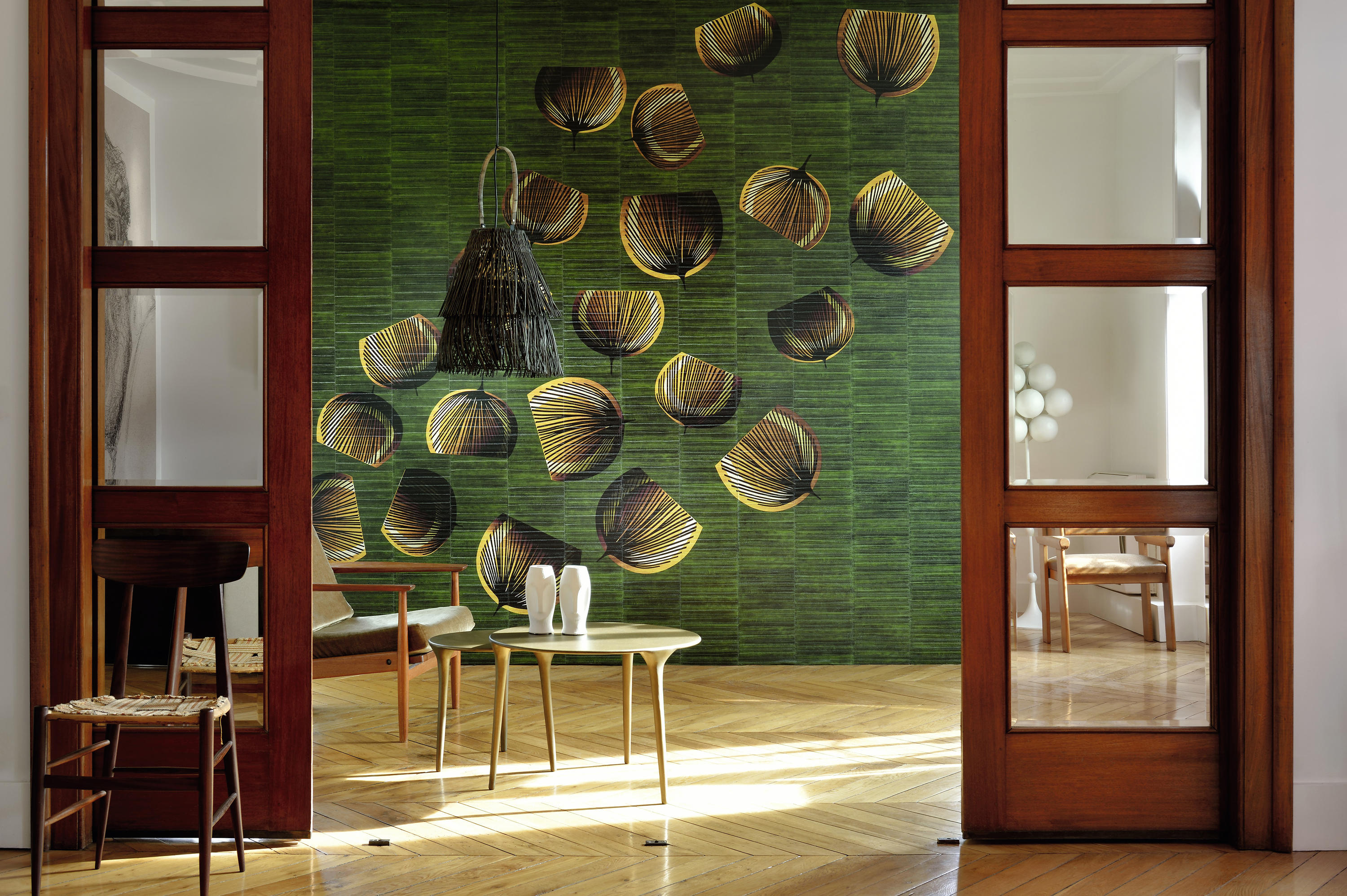 ANGUILLE BIG CROCO LEGEND Washable panoramic vinyl wallpaper By Élitis