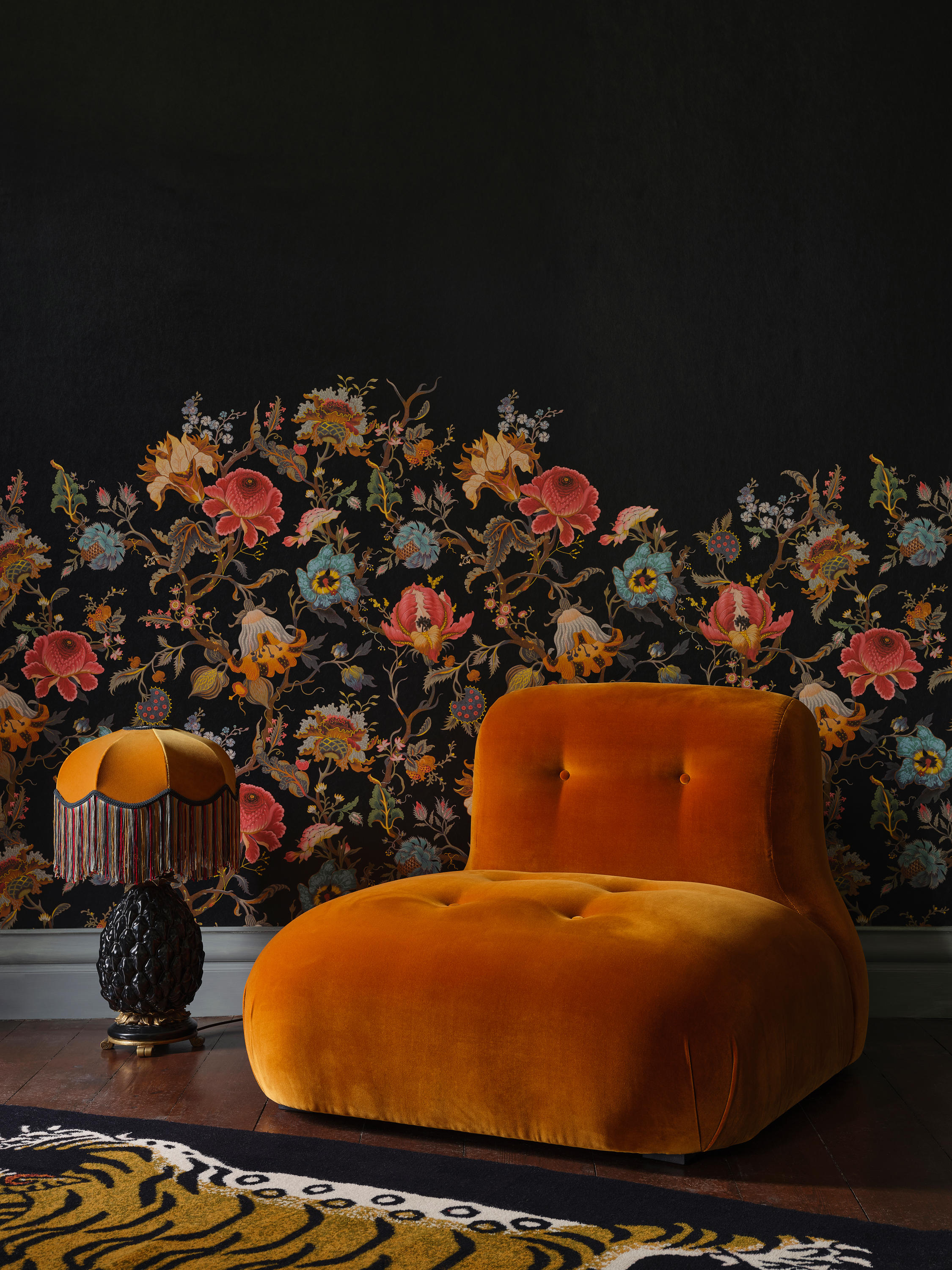 House of Hackney on Instagram Our new collection including the luminous  HOLLYHOCKS print pictured above is  House of hackney wallpaper  Wallpaper Hollyhock