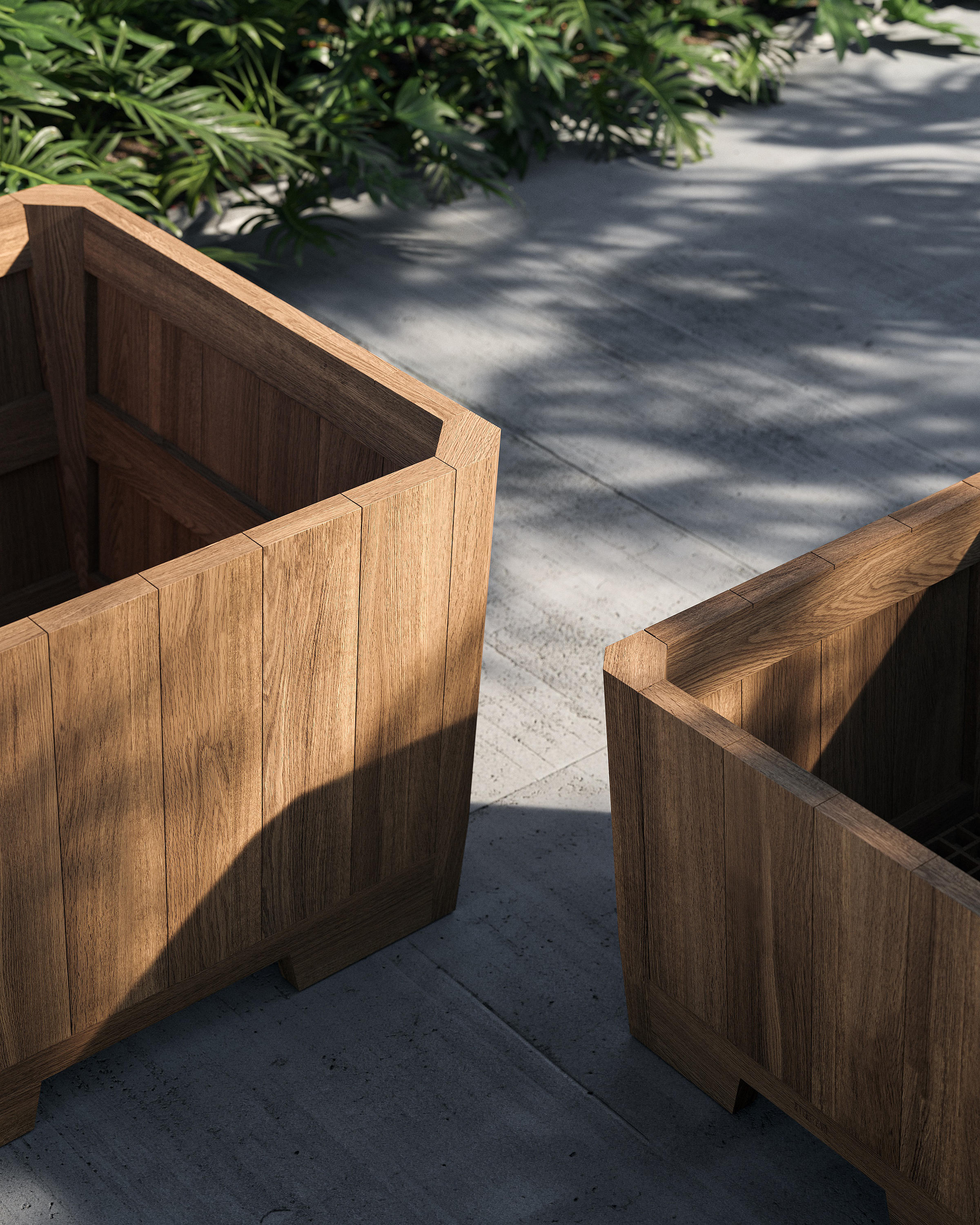 Botaniq teak planter 100X100cm | Architonic