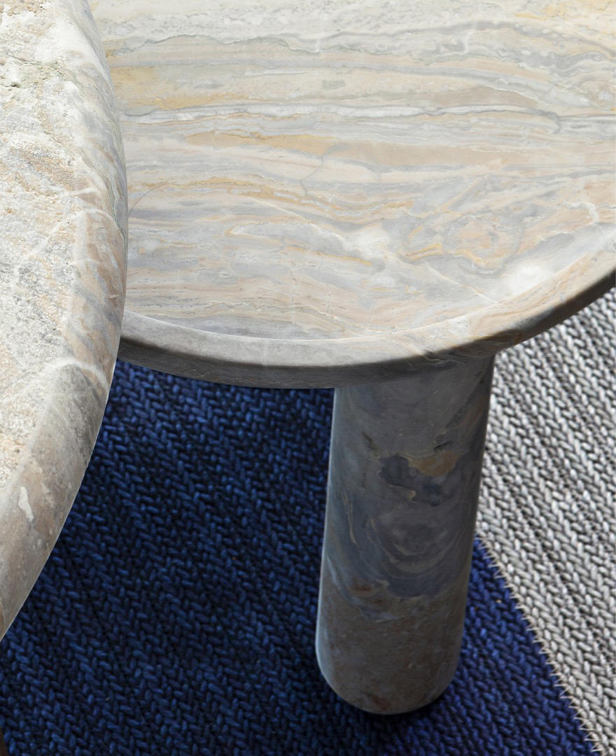Stone Round Coffee Table Architonic, Exteta Stone Round Coffee Table