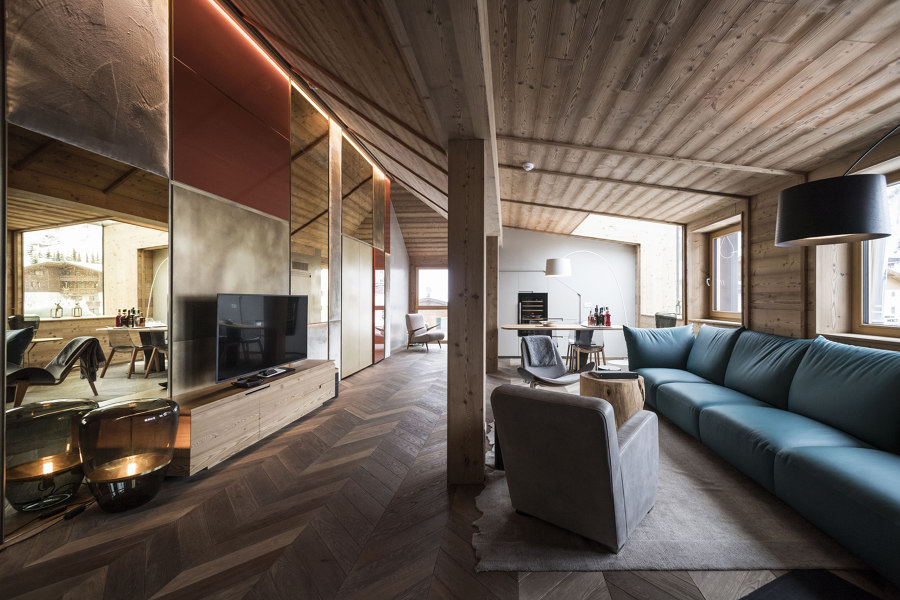 Rosa Alpina Penthouse | Hotel interiors | Vudafieri-Saverino Partners