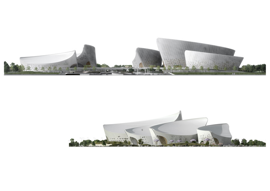 Strait Culture And Art Centre de PES-Architects | Edificios para exposiciones / ferias