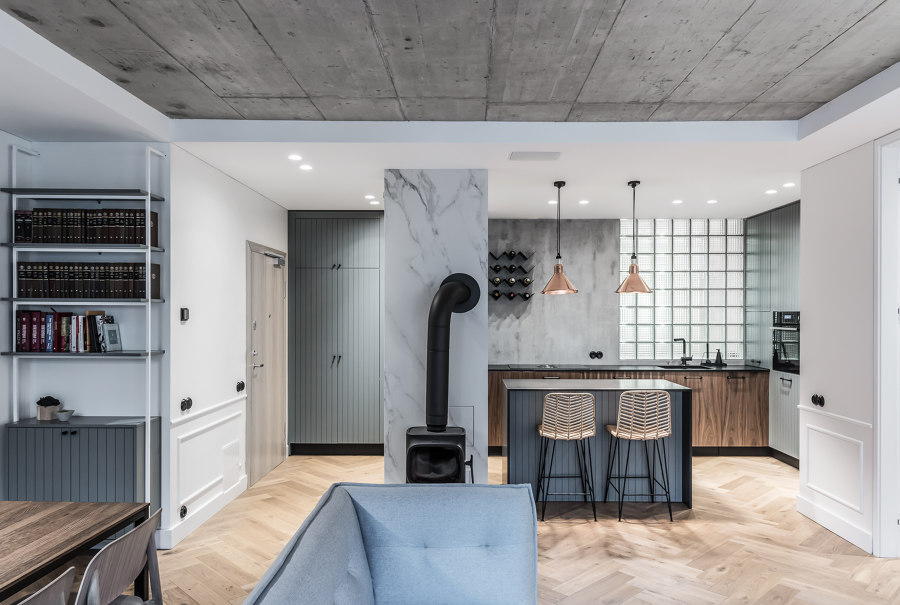 Family’s Flat in Užupis by Dizaino Virtuve | Living space