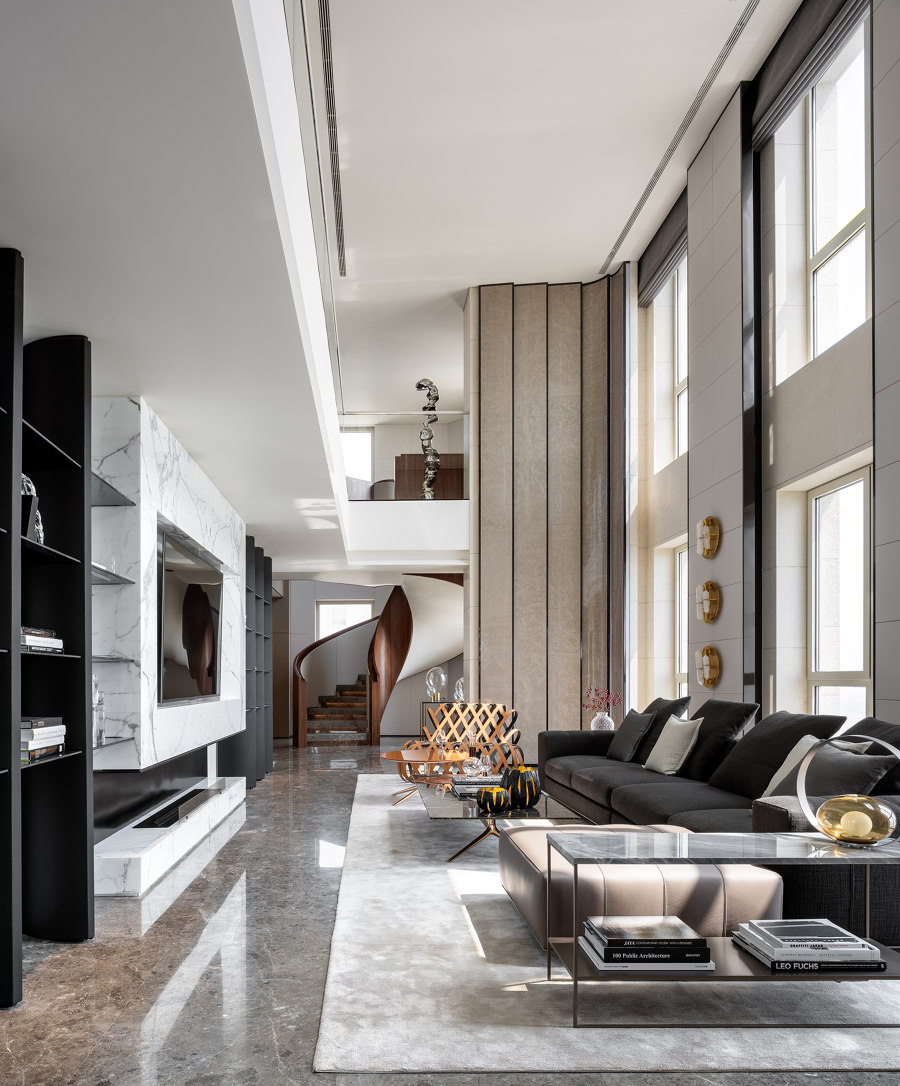 Penthouse of Vanke Metropolis No. 79 in Hangzhou by MDO | Living space