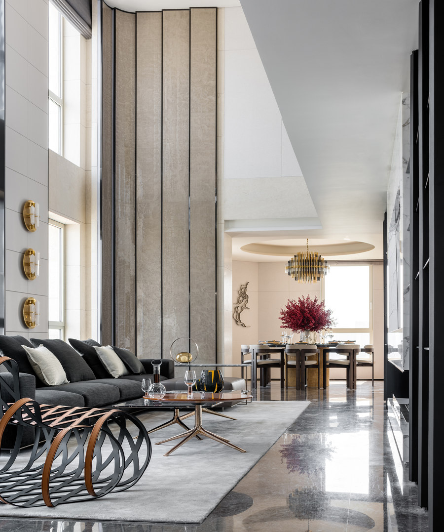 Penthouse of Vanke Metropolis No. 79 in Hangzhou by MDO | Living space