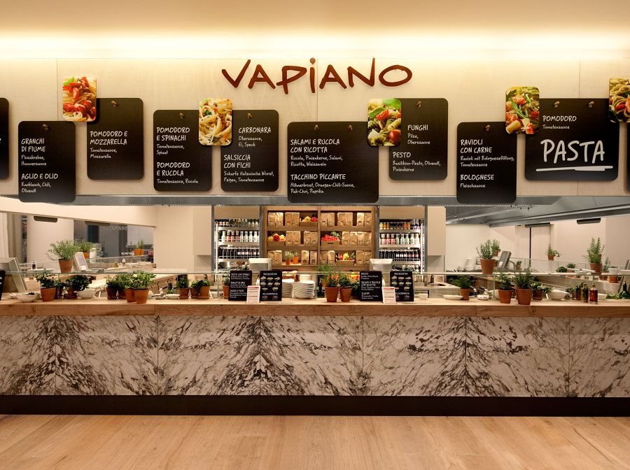 Food & Beverage retail system, Vapiano de Matteo Thun & Partners | Cafeterías - Interiores