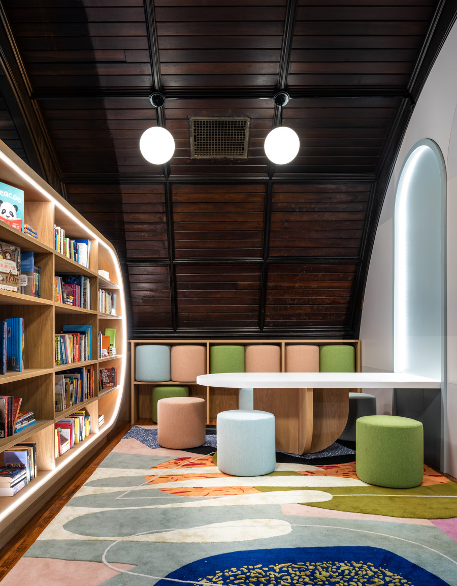 The Children’s Library at Concourse House de MICHAEL K CHEN ARCHITECTURE MKCA | Bibliotecas