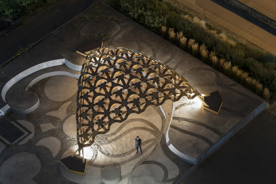 Biocomposites Experimental Pavilion by BioMat Group at ITKE | Installations
