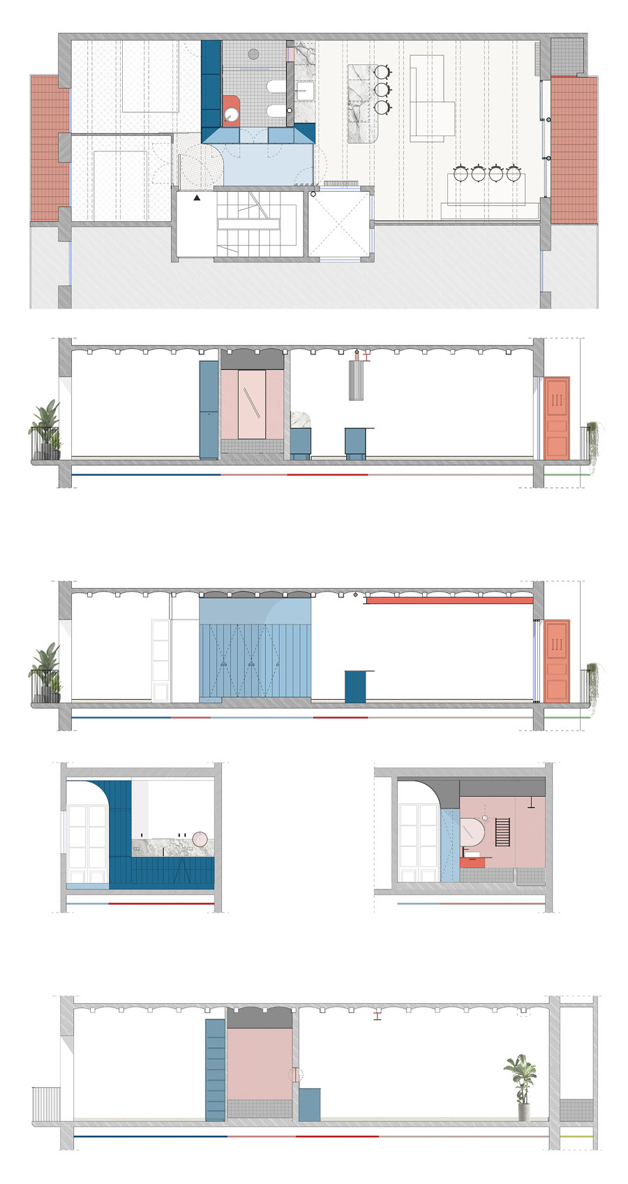 Font 6 Apartment de CaSA - Colombo and Serboli Architecture | Pièces d'habitation
