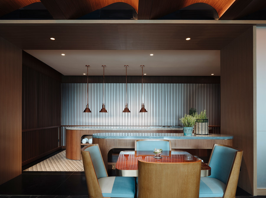 Pool Lounge, Spa & Gym, Conrad Centennial Singapore de Brewin Design Office | Cafeterías - Interiores