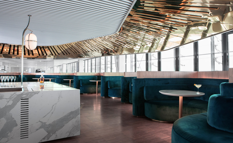 Air France business lounge de Mathieu Lehanneur | Intérieurs de café