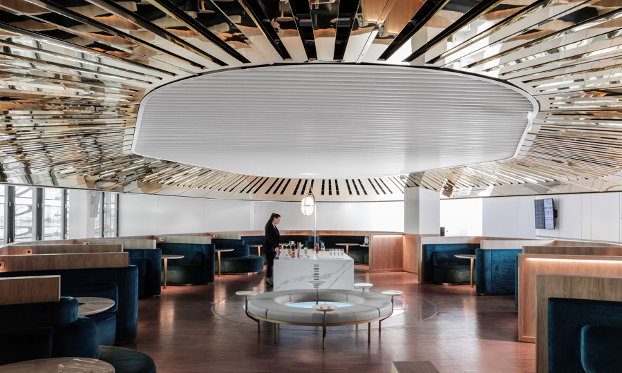 Air France business lounge di Mathieu Lehanneur | Caffetterie - Interni