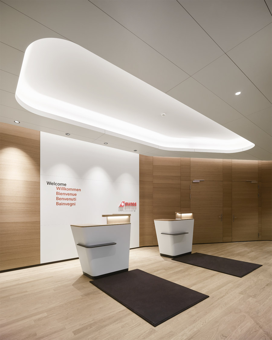 Swiss First Class Lounge Terminal A | Club interiors | greutmann bolzern designstudio