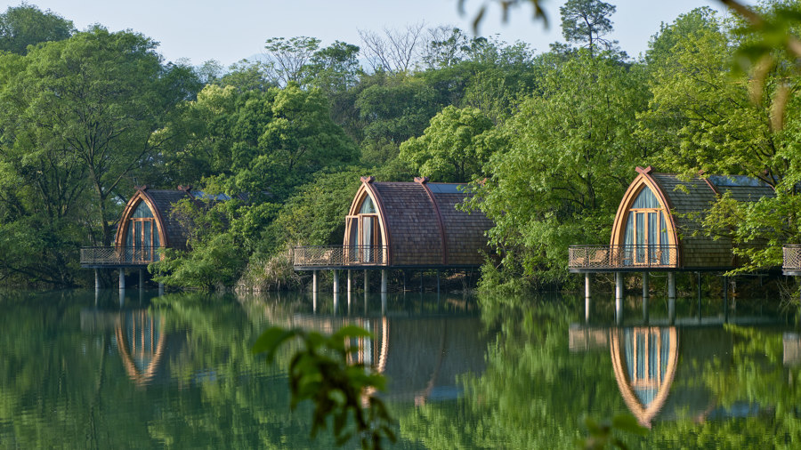 Boat Rooms on the Fuchun River de The Design Institute of Landscape and Architecture China Academy of Art | Hôtels