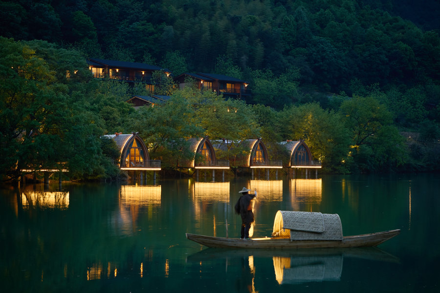 Boat Rooms on the Fuchun River de The Design Institute of Landscape and Architecture China Academy of Art | Hôtels