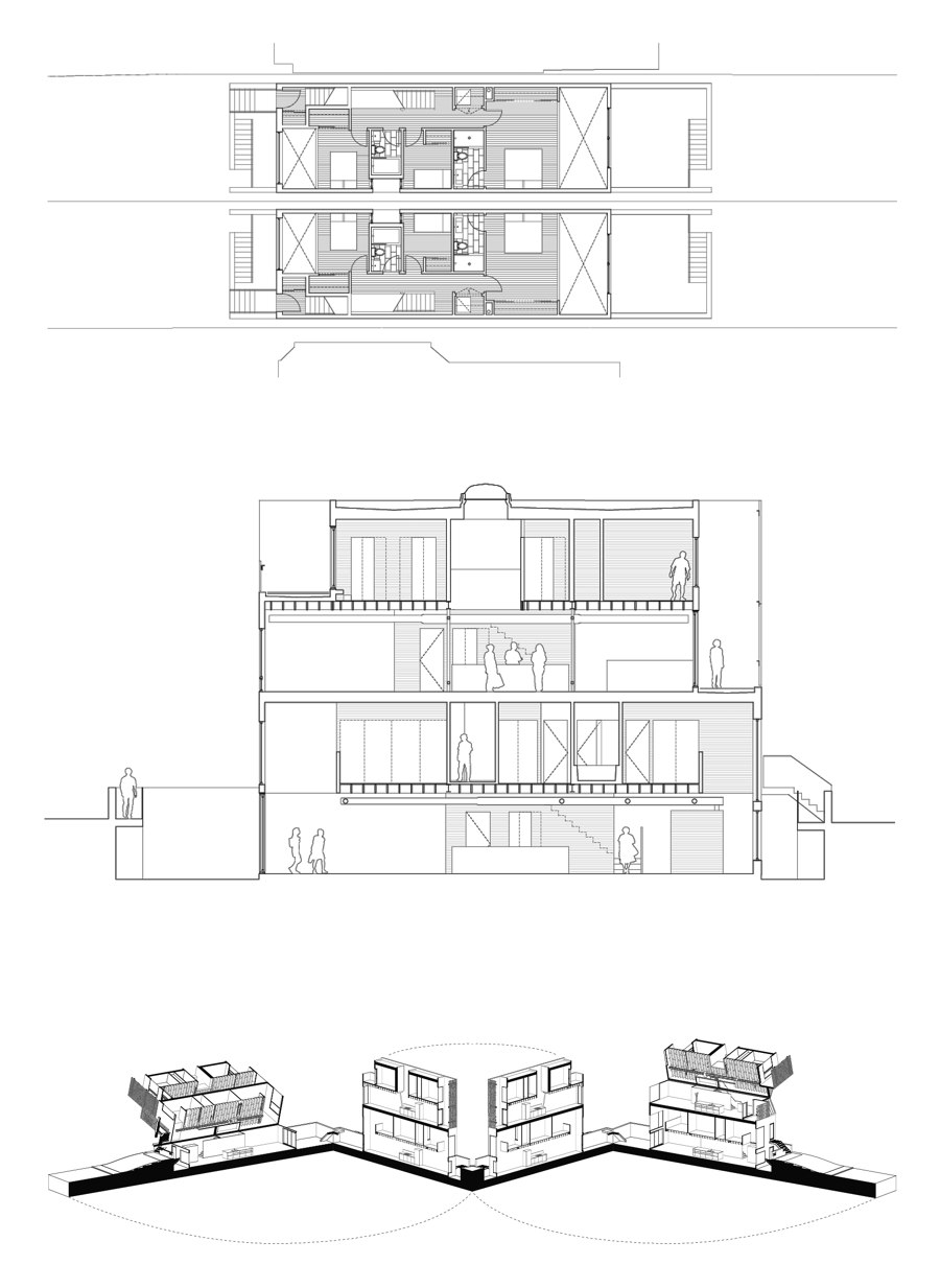 Double Duplex de Batay-Csorba Architects | Casas Unifamiliares
