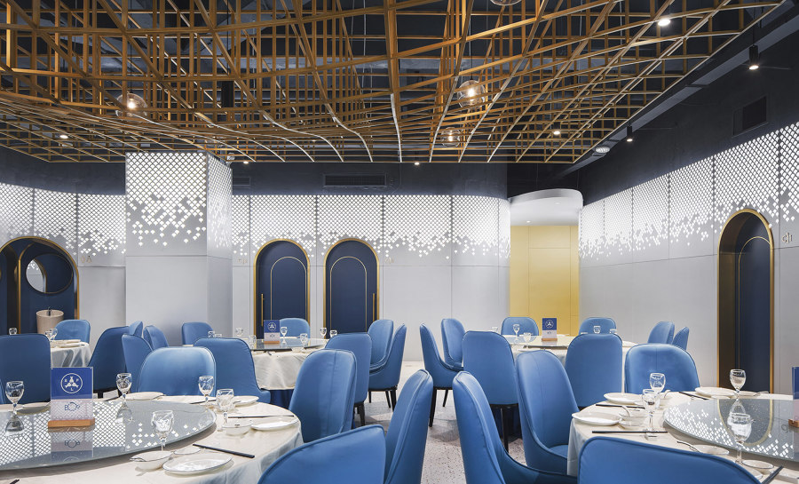 Shunfenglou Seafood Restaurant de Topos Design Clans | Intérieurs de restaurant