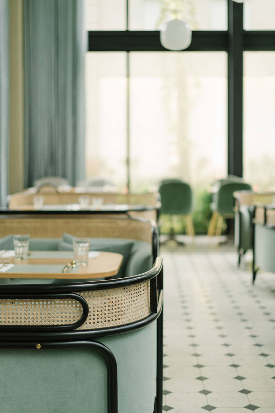 Harlan+Holden Glasshouse cafe | Café interiors | GamFratesi