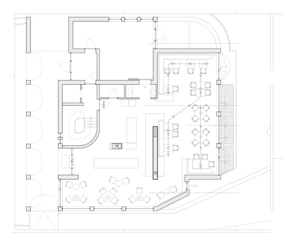 ZENTRAL Café & Restaurant von Messner Architects | Café-Interieurs
