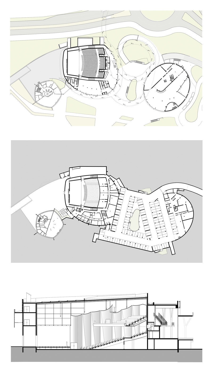 Palais des Congrès & Casino Cap d’Agde de A+ Architecture﻿ | Édifices sacraux / Centres communautaires