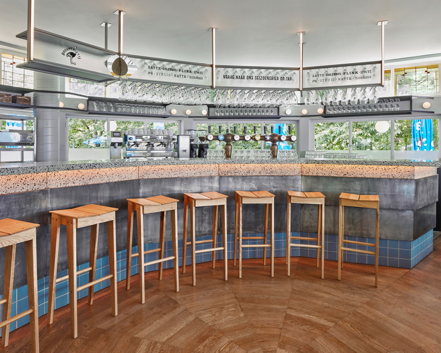 Blauwe Theehuis von Studio Modijefsky | Restaurant-Interieurs