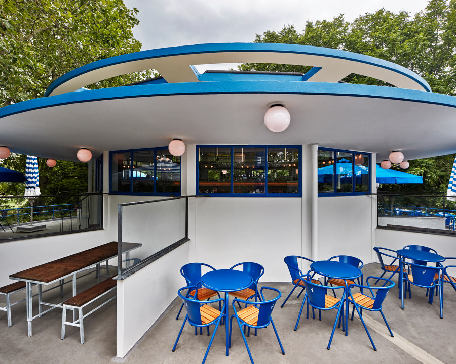 Blauwe Theehuis von Studio Modijefsky | Restaurant-Interieurs