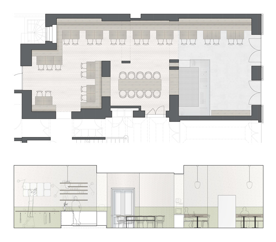 Výčep von mar.s architects | Restaurant-Interieurs