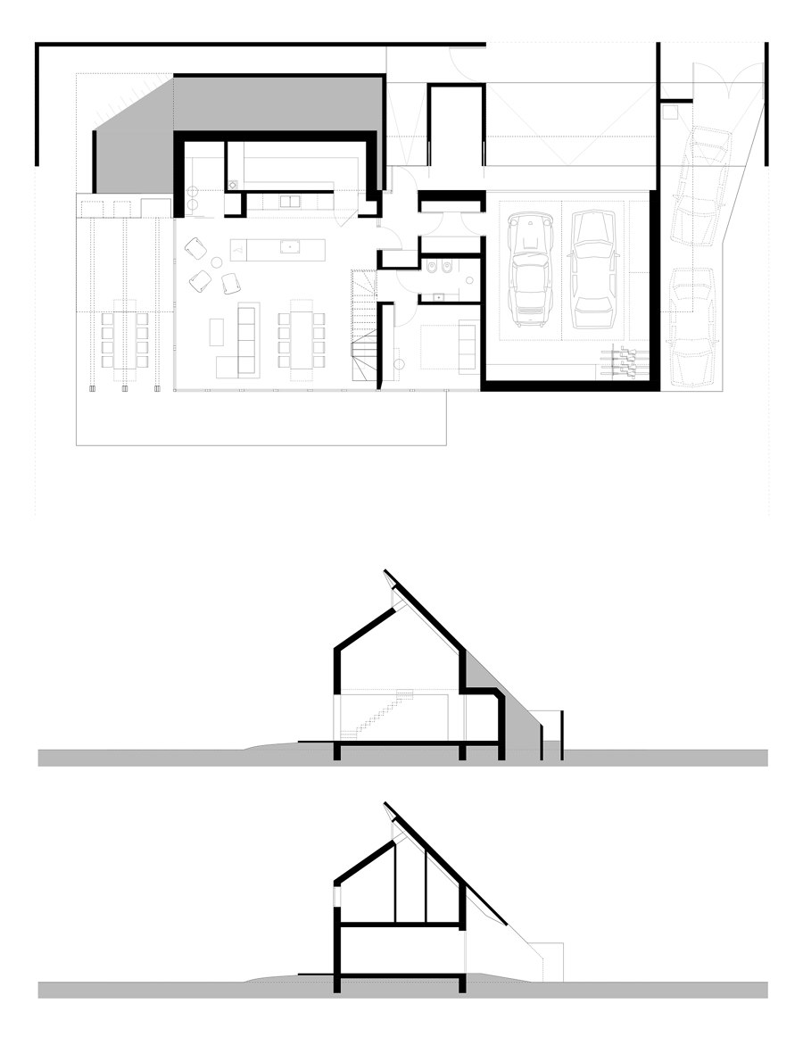 House Behind the Roof by Superhelix Pracownia Projektowa | Detached houses