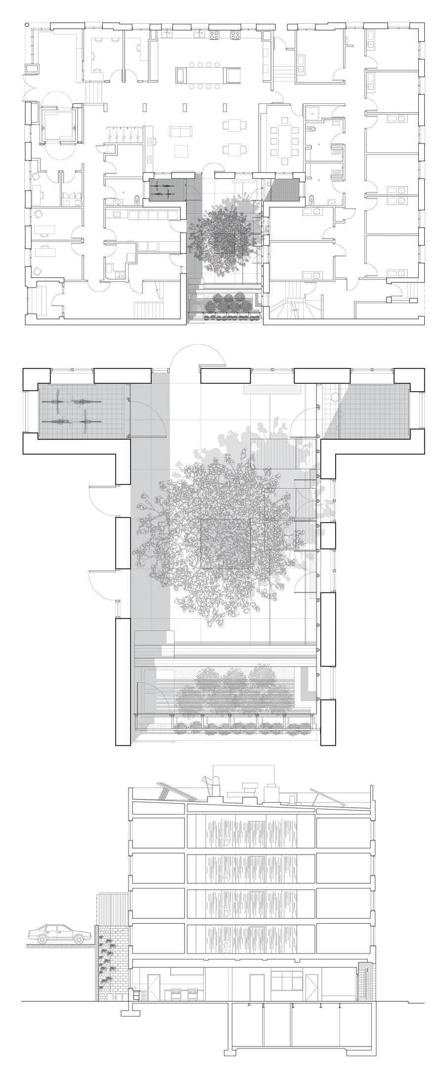 Courtyards at Rossmore & Weldon von Brooks + Scarpa | Mehrfamilienhäuser