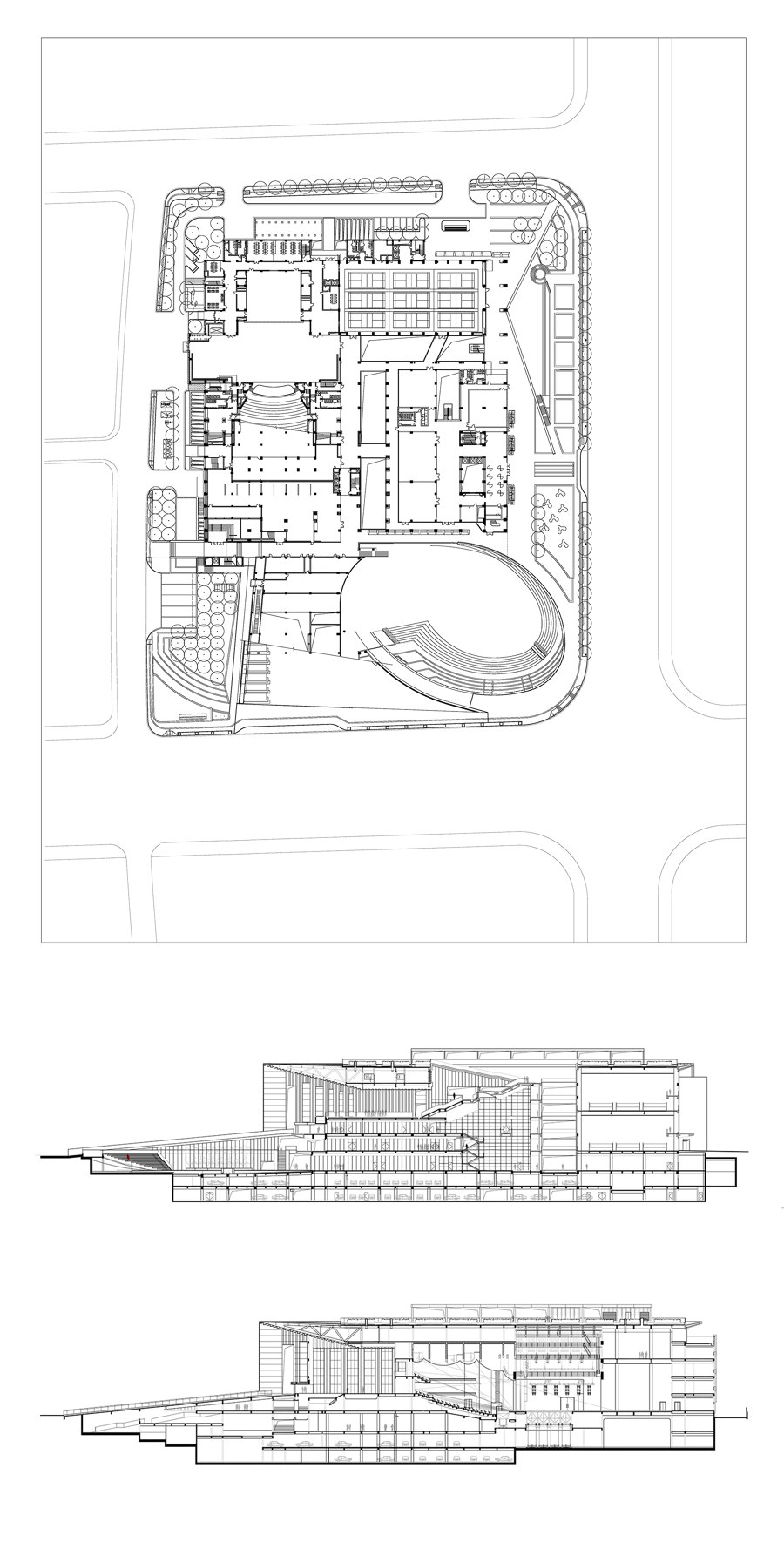 Yiwu Cultural Square von UAD | Architectural Design & Research Institute of Zhejiang University | Sportanlagen
