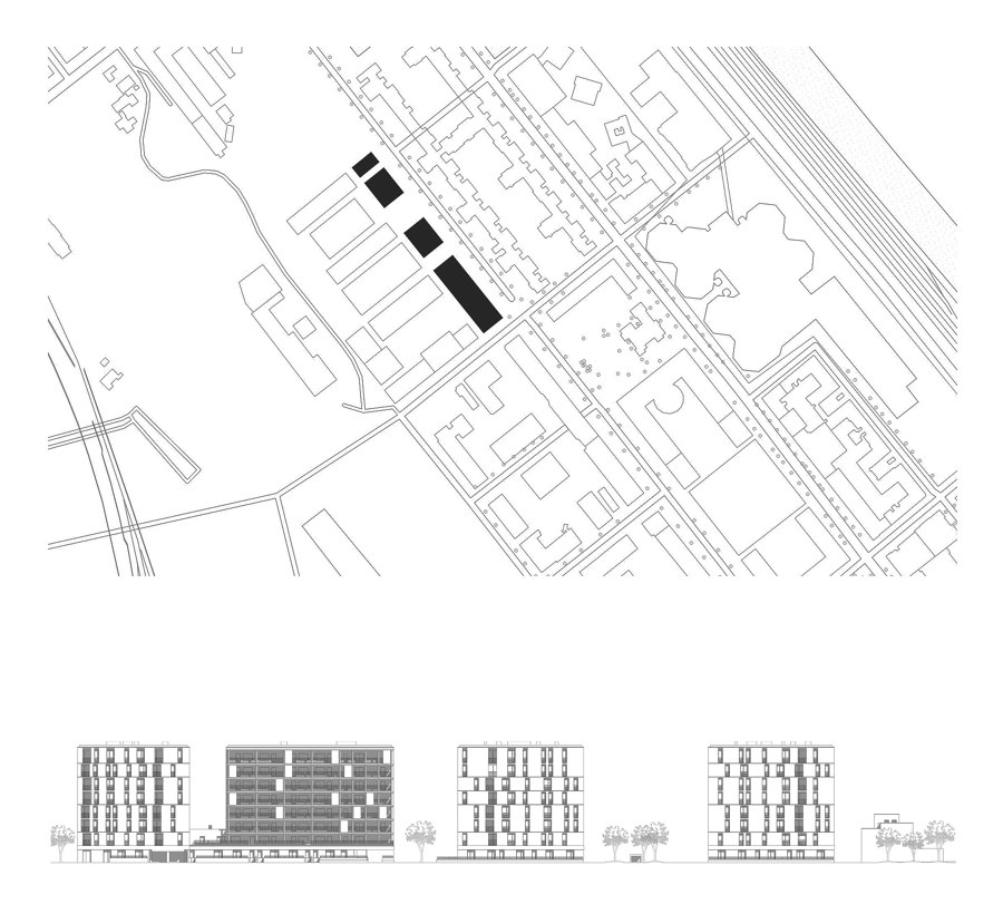 Residential Complex VORGARTENSTRASSE 98-106 de BEHF Architects | Urbanizaciones
