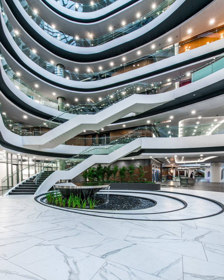 The spectacular Discovery Place in Johannesburg has chosen Fap Ceramiche’s marble-effect porcelain stoneware |  | Fap Ceramiche